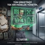 Tüm şirketinizi tek bir panelde yönetmenizi sağlayan ELEVATORA asansör yazılımı, stok takibi ve bakım yönetimi paneli.